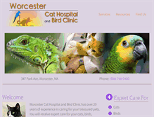 Tablet Screenshot of cathospitalandbirdclinic.com